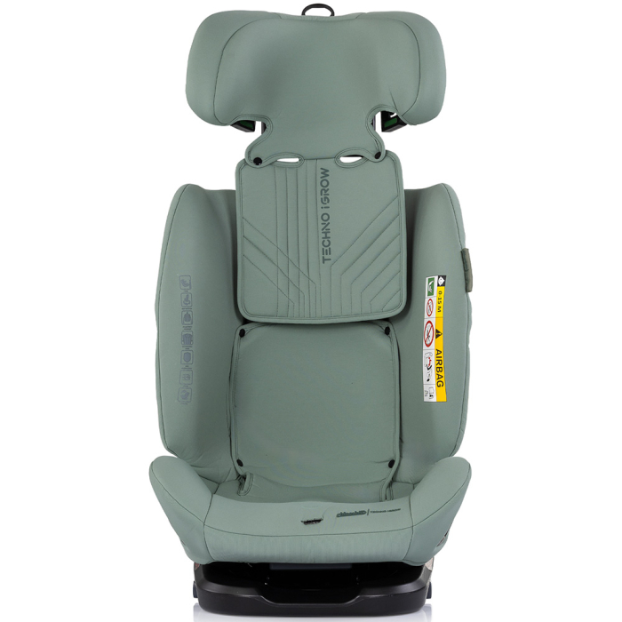 Scaun auto Chipolino Techno iGrow I-Size 40-150 cm cu sistem Isofix si sezut rotativ matcha [3]