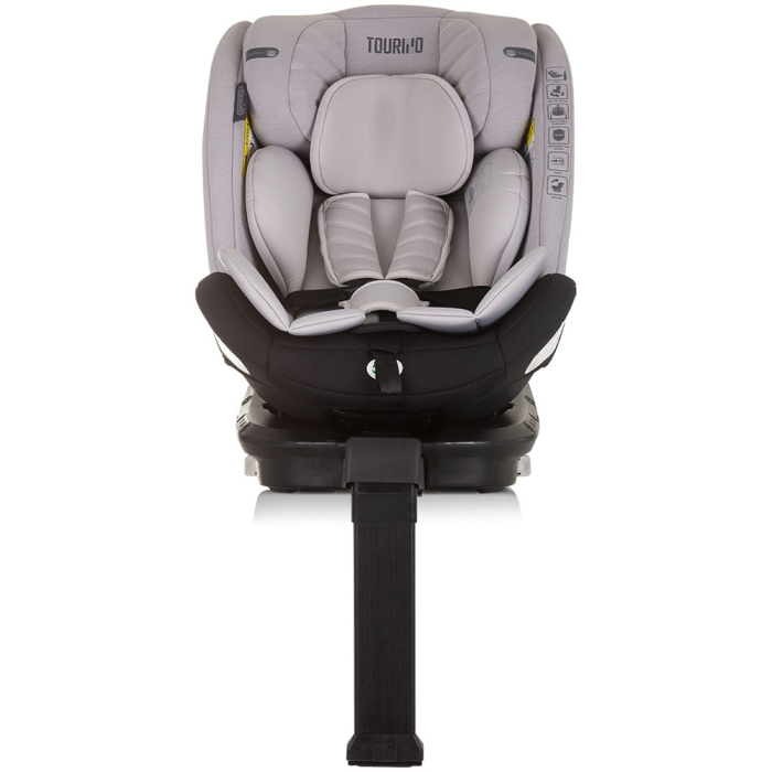 Scaun auto Chipolino Tourino I-Size 40-150 cm ash grey cu sistem Isofix [3]