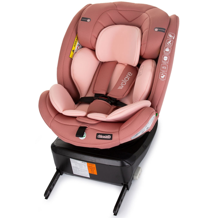 Scaun auto Chipolino Volare I-Size 40-150 cm flamingo cu sistem Isofix [10]