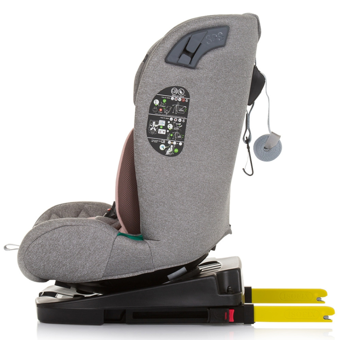 Scaun auto Chipolino X Factor I-Size 40-150 cm flamingo cu sistem Isofix [4]