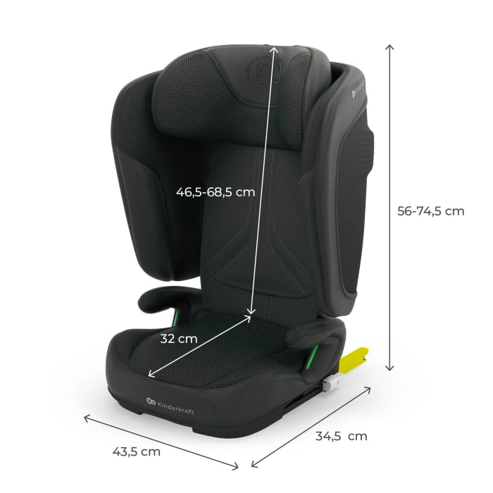 SCAUN AUTO KINDERKRAFT UNITY2 100-150 CM, BLACK [9]