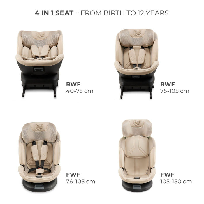 SCAUN AUTO KINDERKRAFT XPEDITION 3 I-SIZE 40-150 CM, BEIGE [4]