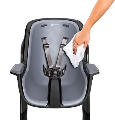 Scaun de masa 4moms Black-Grey+Set Farfurii si tacamuri [5]