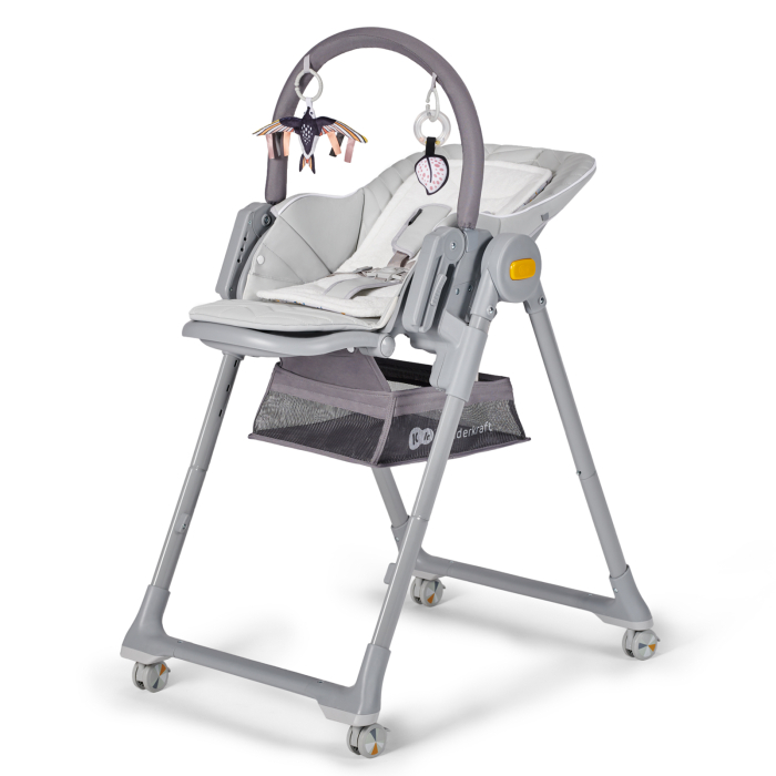 SCAUN DE MASA KINDERKRAFT LASTREE,  2 IN 1, TRANSFORMABIL, GREY [1]