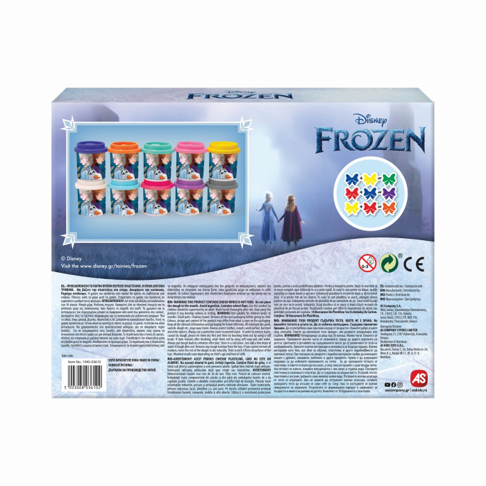 SET 10 BORCANASE DE PLASTILINA FROZEN IN AMBALAJ DE CARTON [5]