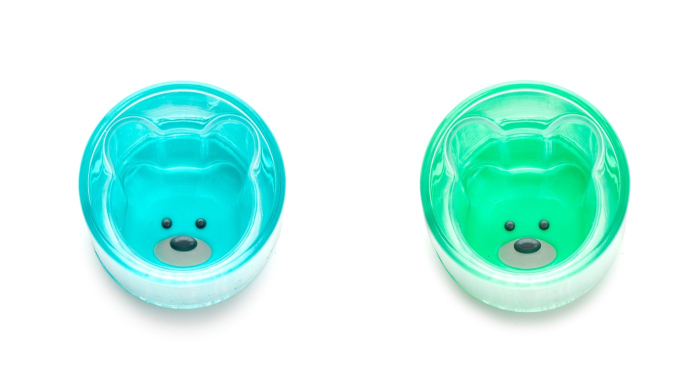 SET 2 PAHARE COPII DESIGN INTERIOR URS, MELII, ALBASTRU&VERDE [2]