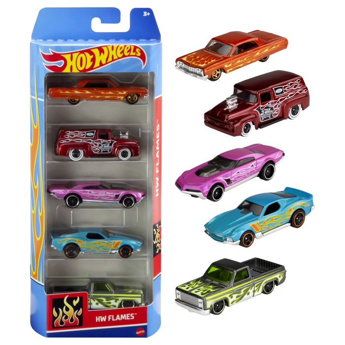SET 5 MASINI HOT WHEELS HW FLAMES [1]