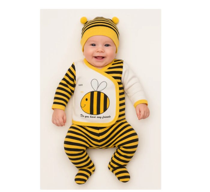 Set 5 piese, bebelus, Albinuta vesela [2]