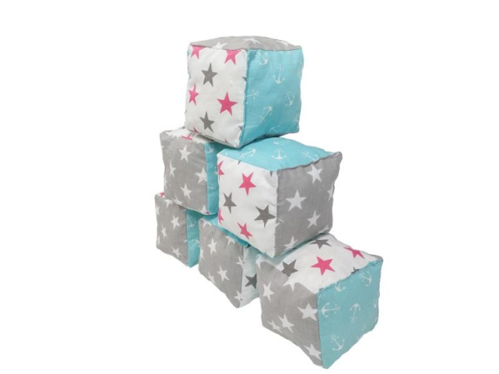 Set 6 cuburi de joaca textile MyKids 10x10 cm [5]