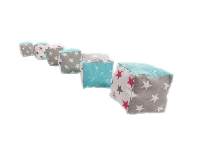 Set 6 cuburi de joaca textile MyKids 10x10 cm [4]