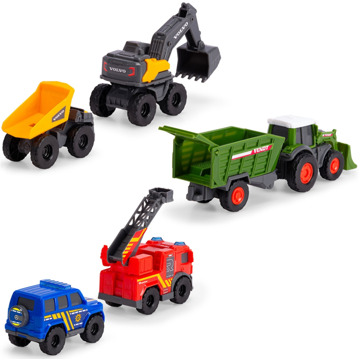 Set Dickie Toys Micro City Team 9 cm cu 5 vehicule [2]
