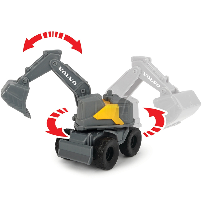 Set Dickie Toys Volvo Micro Workers 9 cm cu 5 vehicule [9]