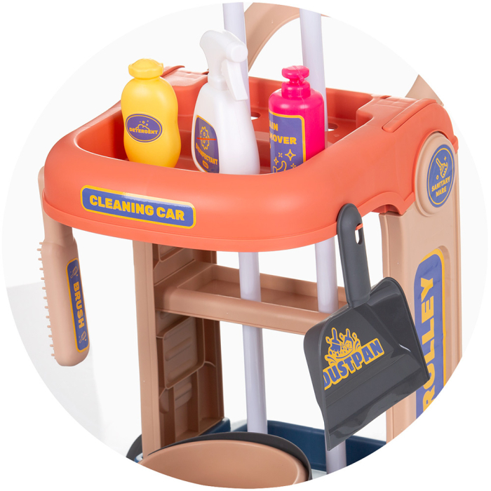 Set jucarie Chipolino Cleaning Cart cu 35 accesorii [4]