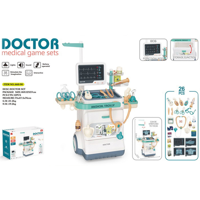 Set jucarie Chipolino Doctor cu lumini, sunete si 26 accesorii [8]