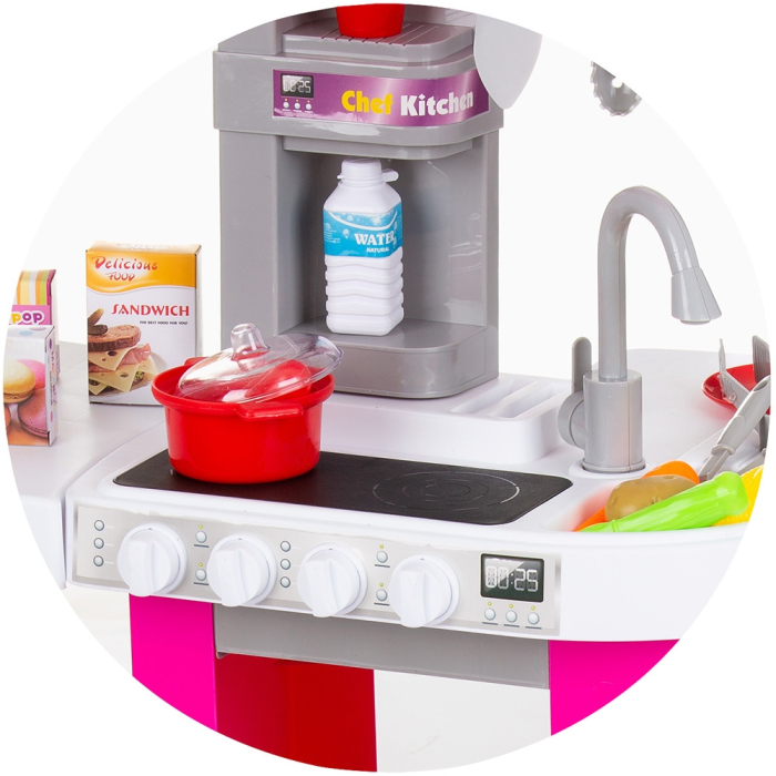 Set jucarie Chipolino Kitchen 72,5 cm cu sistem de curgere apa, lumini, sunete si 53 accesorii [7]