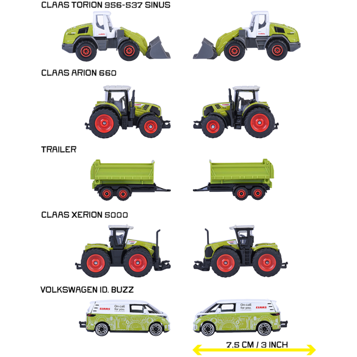 Set Majorette Claas Farm cu 5 vehicule [3]