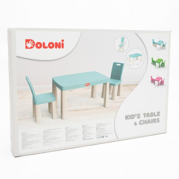 Set masa copii si scaune MyKids 04680/7 Turqoise [6]