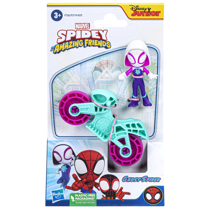 SPIDERMAN SET MOTOCICLETA SI FIGURINA GHOST SPIDER 6CM [1]
