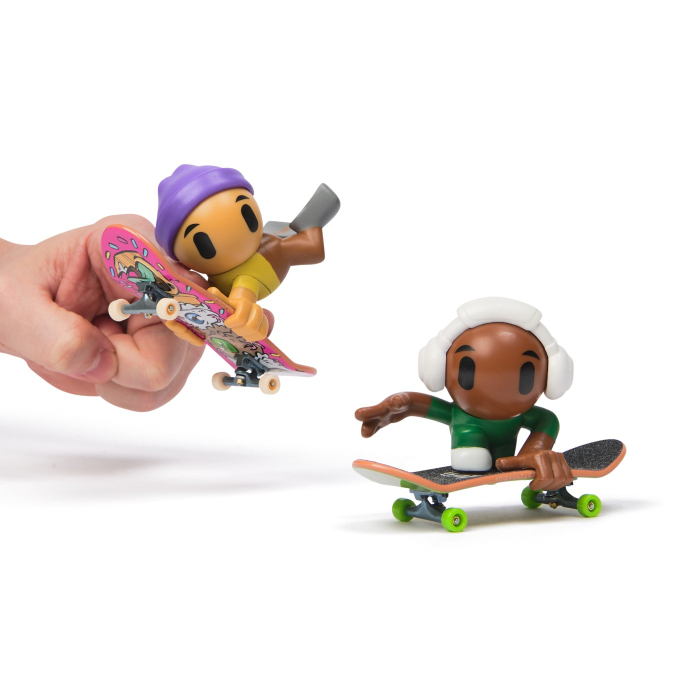 TECH DECH SK8 CREW PACHET 2 SETURI PLACA SI FIGURINA 9.6CM CASCA MOV SI CASTI ALBE [6]