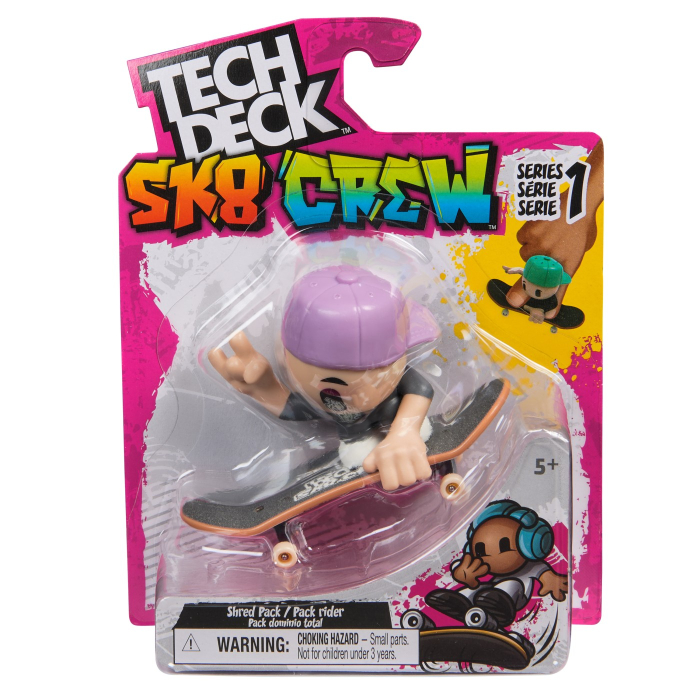 TECH DECH SK8 CREW PACHET PLACA SI FIGURINA 9.6CM SAPCA MOV [1]