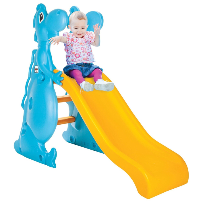 Tobogan Pilsan Dino Slide yellow blue [2]