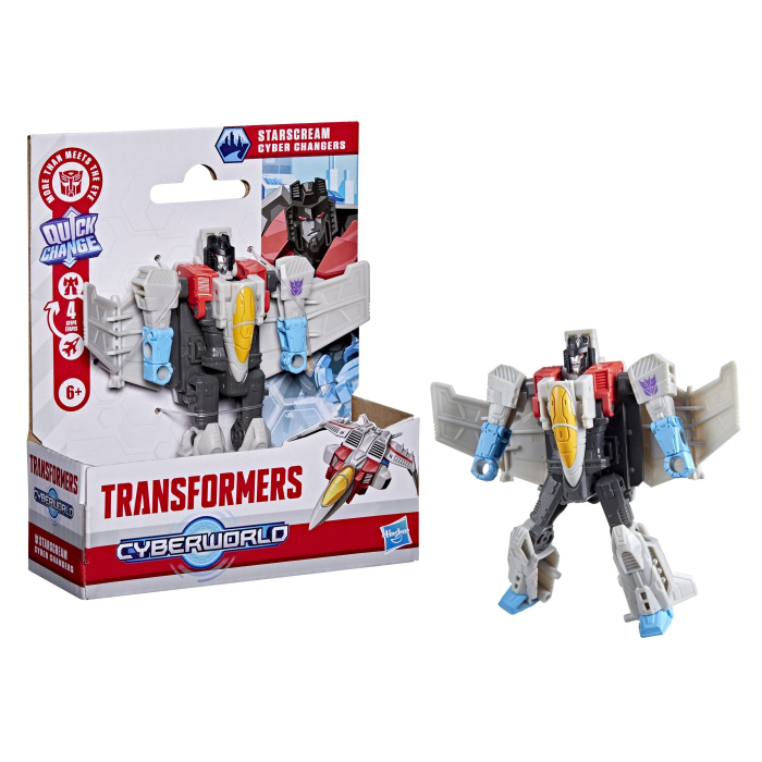 TRANSFORMERS CYBERWORLD ROBOT STARSCREAM CONVERTIBIL 10CM [9]