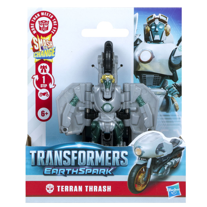 TRANSFORMERS EARTHSPARK FIGURINA TERRAN THRASH 1 STEP SMASH TO CHANGE [1]