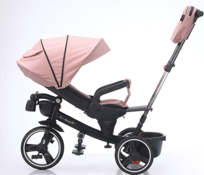 Tricicleta cu scaun reversibil, 6-36 luni, cu pozitie de somn, roata cauciuc, cu lumini si muzica, [4]