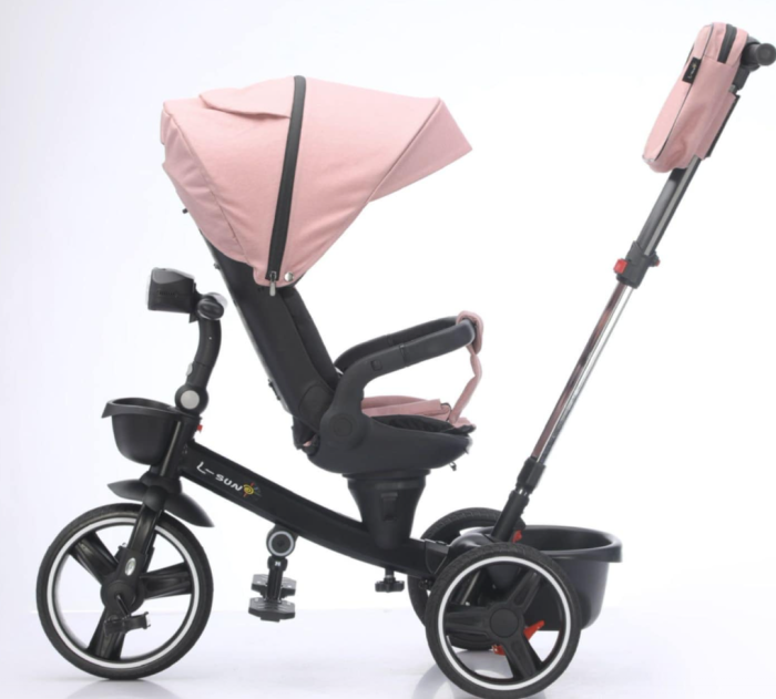 Tricicleta cu scaun reversibil, 6-36 luni, cu pozitie de somn, roata cauciuc, cu lumini si muzica, [2]