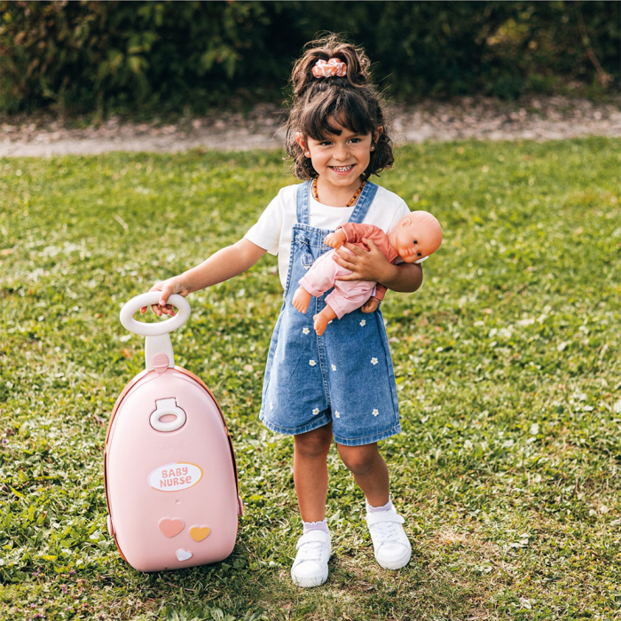 Valiza multifunctionala pentru papusi Smoby Baby Nurse Nursery Suitcase 3 in 1 cu 6 accesorii [5]