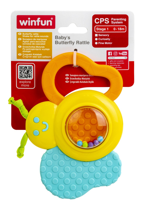 WINFUN ZORNAITOARE FLUTURAS CU JUCARIE DE DENTITIE [1]