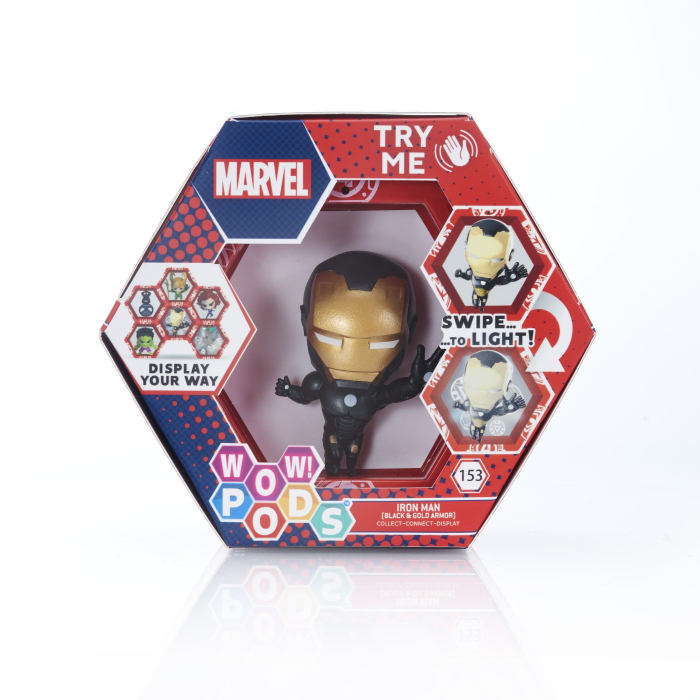 WOW! PODS - MARVEL IRON MAN CU ARMURA NEGRU SI AURIU [1]