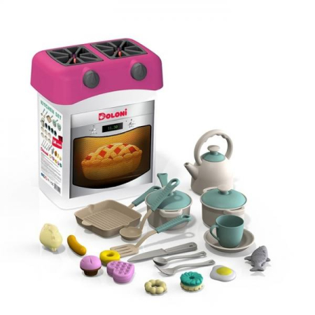 Jucarii - Aragaz cu accesorii pentru copii 01480/1 Roz