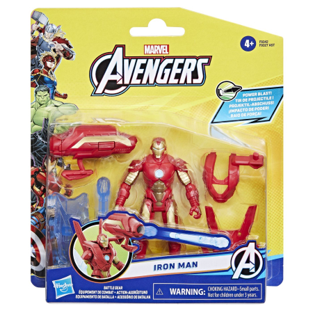 Figurine - AVANGERS EPIC HERO BATTLE GEAR FIGURINA IRON MAN 10CM