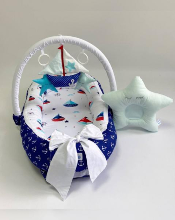 Baby Nest - Babynest Standard MyKids 0188 Sailor Blue