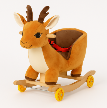 Balansoare si Leagane - Balansoar, 2 in 1, Functie de mergator, Caprioara