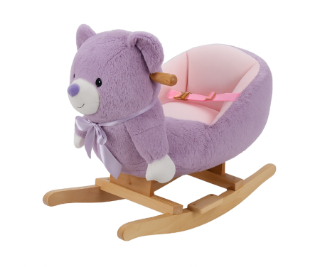 Promotii - Balansoar, 2 in 1, Functie de mergator, Ursulet mov