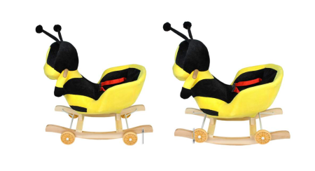 Balansoar Pentru Bebelusi, Albinuta, Lemn + Plus, 60 x 34 x 45 Cm [4]