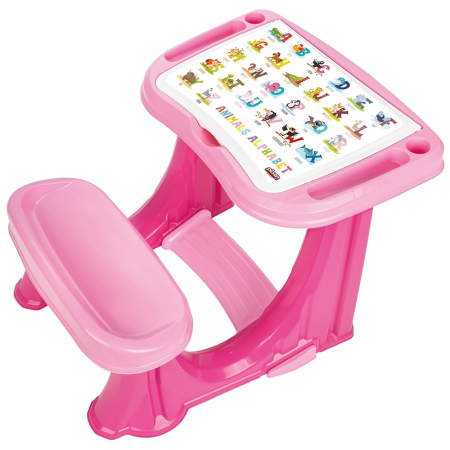 Birou copii - Banca scolara Pilsan Handy Study Desk pink