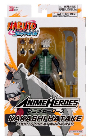 Figurine - BANDAI FIGURINA  NARUTO SHIPPUDEN HATAKE KAKASHI FOURTH GREAT NINJA WAR   16.5CM