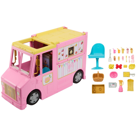 Papusi, plusuri, zane si figurine - BARBIE CAMIONUL PENTRU LIMONADA