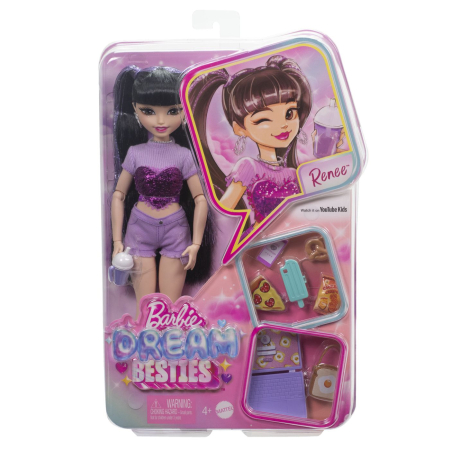 Papusi, plusuri, zane si figurine - BARBIE DREAM BESTIES PAPUSA RENEE CU ACCESORII