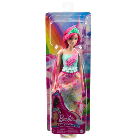 Papusi, plusuri, zane si figurine - BARBIE DREAMTOPIA PAPUSA PRINTESA CU PAR ROZ