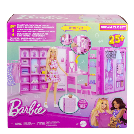 Papusi, plusuri, zane si figurine - BARBIE DULAPUL DE VIS A LUI BARBIE