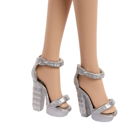 BARBIE PAPUSA BARBIE COLECTIE ANIVERSARA 80 DE ANI BLONDA CU ROCHIE ROSIE RUBIN [4]