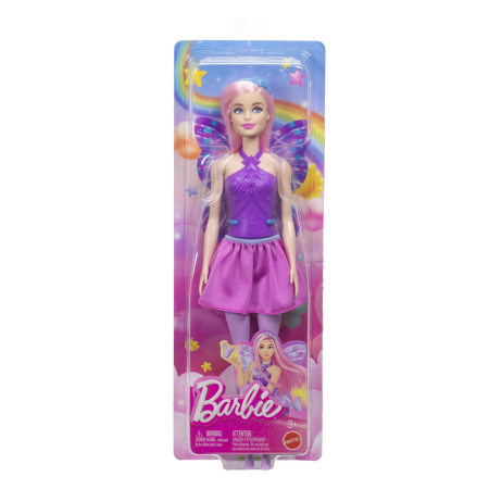 Noutati - BARBIE PAPUSA BARBIE ZANA CU PAR ROZ SI TINUTA IN 2 CULORI