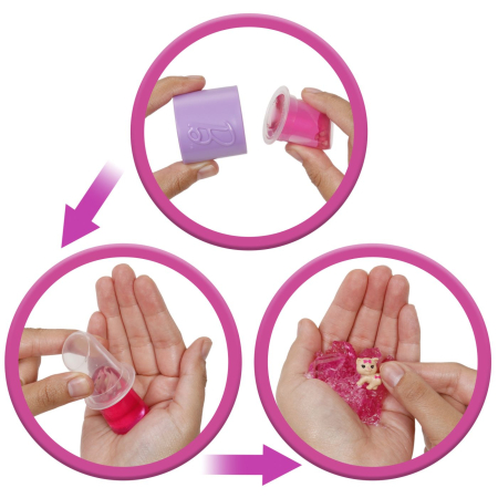 BARBIE SET PARTY UNBOXED REVEAL PAPUSA BARBIE MOV CU 10 ACCESORII SURPRIZA [4]