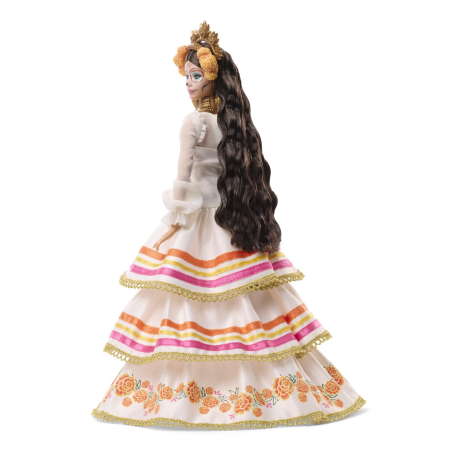 BARBIE SIGNATURE PAPUSA BARBIE DIA DE MUERTOS CU ROCHIE ALBA MOTIVE FLORALE [5]