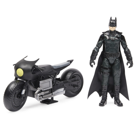 BATMAN FILM MOTOCICLETA LUI BATMAN SI FIGURINA BATMAN 30CM [1]