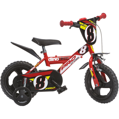 Jucarii - Bicicleta copii Dino Bikes 12" Pro-cross rosu